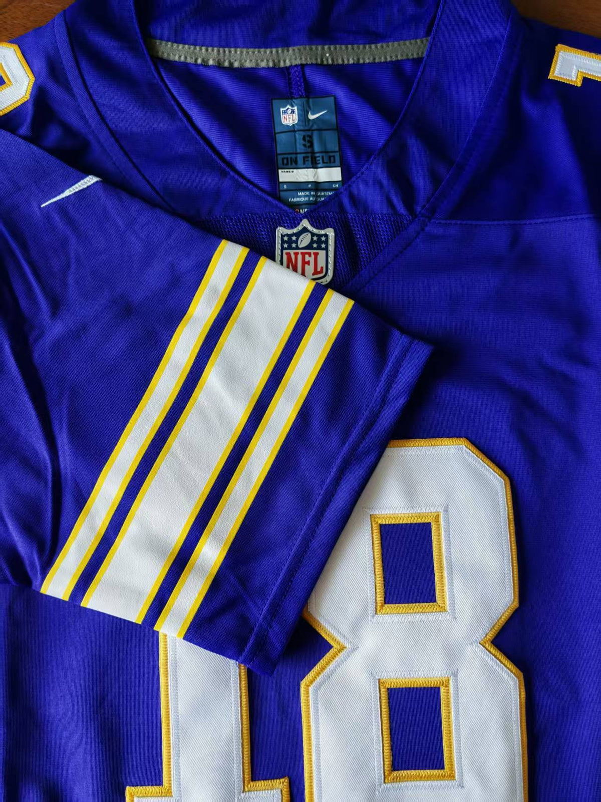 Men's Minnesota Vikings Justin Jefferson  Jersey -  Retro Purple