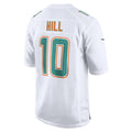 M.Dolphins #10 Tyreek Hill White Fashion Game Jersey