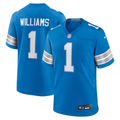 Men's  Jameson Williams Blue Detroit Lions Game Player Jersey