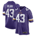 Luiji Vilain Minnesota Vikings  Game   Jersey - Purple