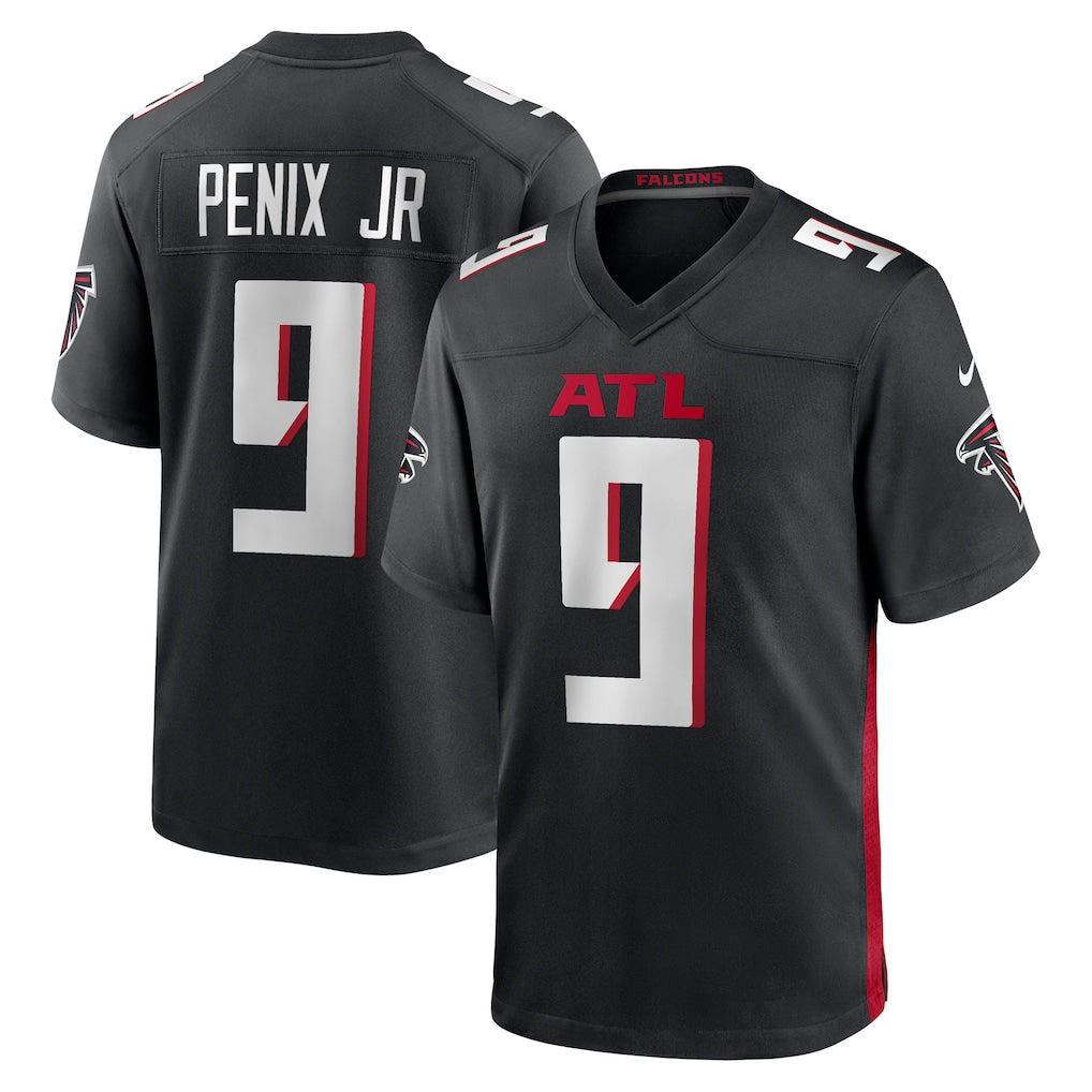 A.Falcons #9 Michael Penix Jr. Black Player Game Jersey