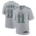 A.J. Brown Philadelphia Eagles  Atmosphere Fashion Game Jersey - Gray