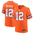 Tim Patrick Denver Broncos  Mile High Collection 1977 Throwback   Game Jersey - Orange