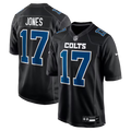 Men's Indianapolis Colts Daniel Jones  Black Fashion Game Jersey