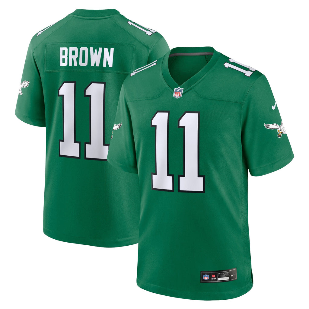 A.J. Brown Philadelphia Eagles  Alternate Game   Jersey - Kelly Green