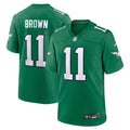 A.J. Brown Philadelphia Eagles  Alternate Game   Jersey - Kelly Green