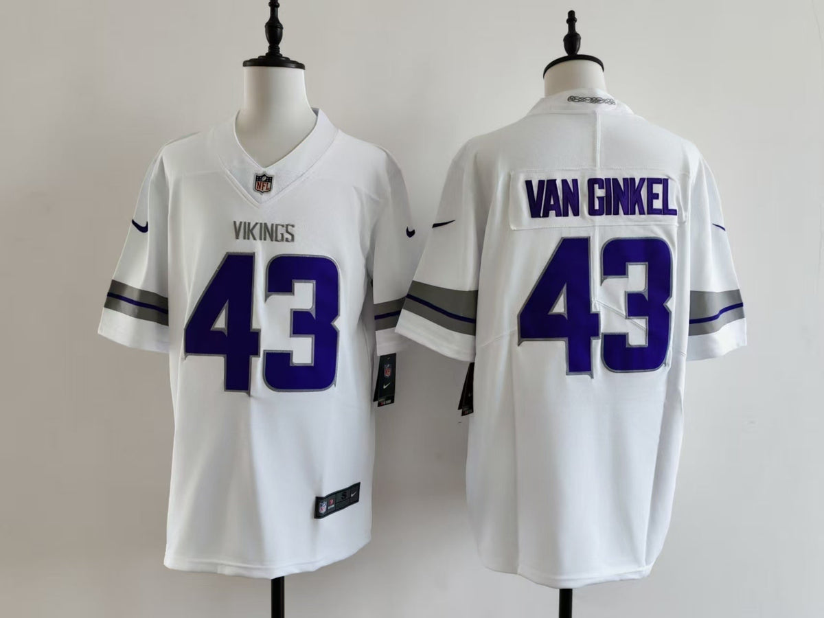 Men's Minnesota Vikings Andrew Van Ginkel  Jersey -  White