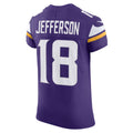 M.Vikings #18 Justin Jefferson Purple Vapor F.U.S.E. Elite Jersey