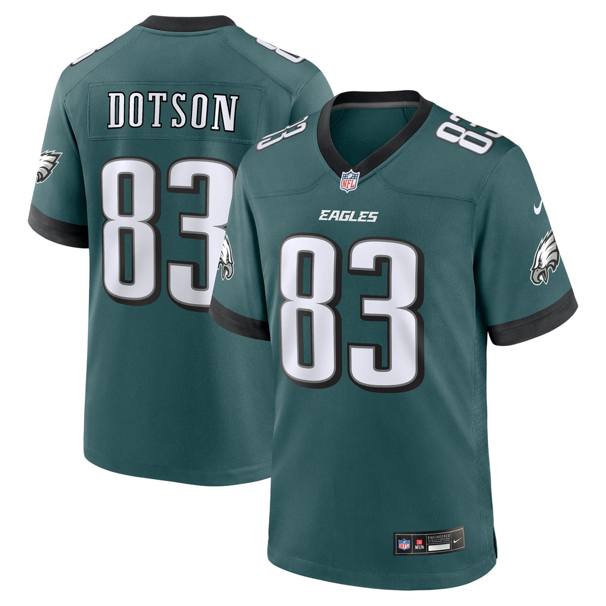 Jahan Dotson Philadelphia Eagles  Team Game Jersey - Midnight Green
