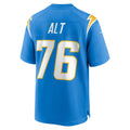 LA.Chargers #76 Joe Alt Powder Blue Player Game Jersey