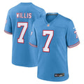 Malik Willis Tennessee Titans  Oilers Throwback Alternate Game   Jersey - Light Blue
