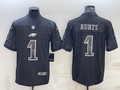 Men's Philadelphia Eagles Jalen Hurts Black RFLCTV Limited Jersey