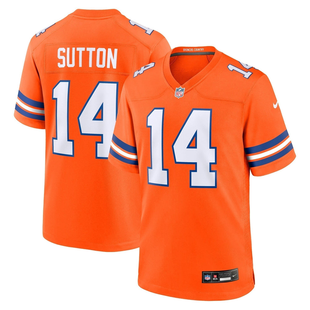 Courtland Sutton Denver Broncos  Mile High Collection 1977 Throwback   Game Jersey - Orange