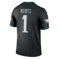 P.Eagles #1 Jalen Hurts Black Legend Player Performance Top Jersey