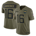 Men's Jacksonville Jaguars Trevor Lawrence  Olive 2025 Salute to Service Limited Jersey