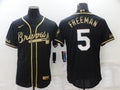 Men's Atlanta Braves Freedie Freeman Black Replica Jersey