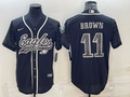 Men's Philadelphia Eagles A.J. Brown Black RFLCTV Limited Jersey Joint Edition