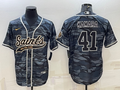 Men's New Orleans Saints Alvin Kamara Grey Camouflage Game Jersey Joint Edition