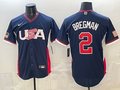 Men's USA Baseball Gunnar Henderson #2 Navy 2026 World Baseball Classic Stadium Jersey
