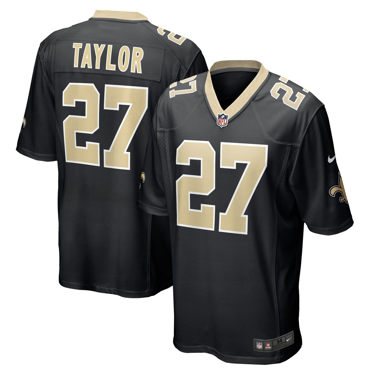 Alontae Taylor New Orleans Saints  Game   Jersey - Black