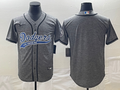 Men's Los Angeles Dodgers Gray Joint Edition Blank Jersey1