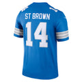 D.Lions #14 Amon-Ra St. Brown Blue Legend Player Performance Top Jersey