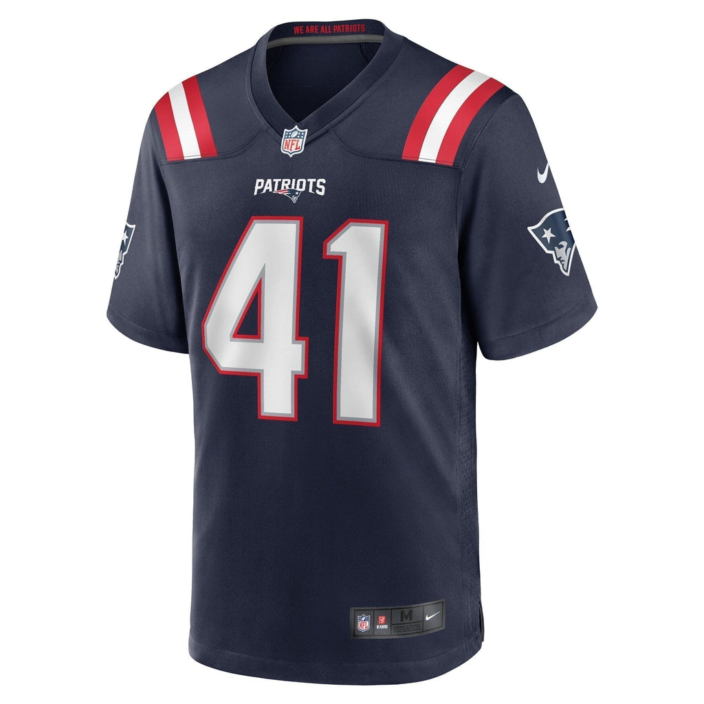 Brenden Schooler New England Patriots  Game   Jersey - Navy