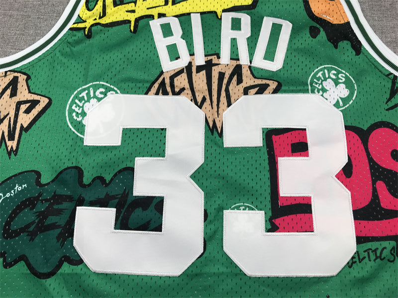 Celtics #33 Graffiti Jersey