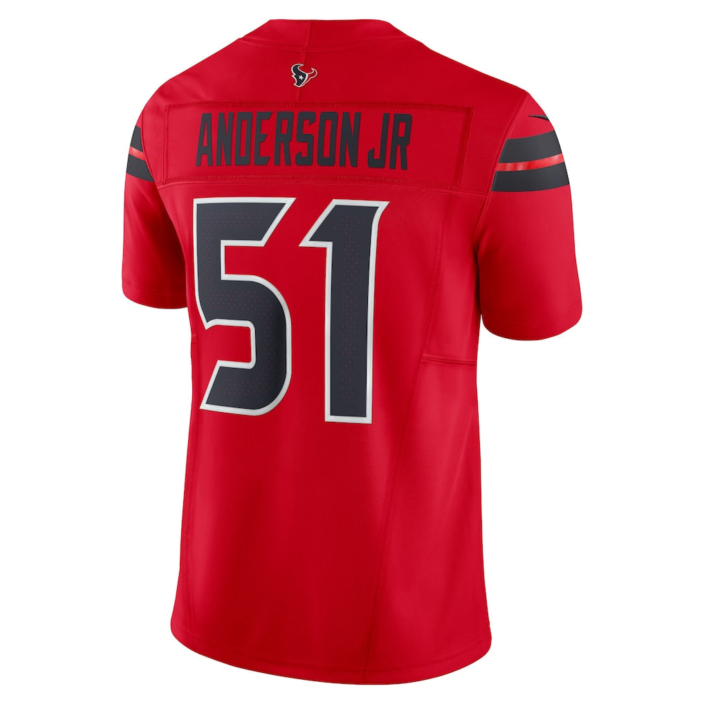 H.Texans #51 Will Anderson Jr.Red Alternate Vapor F.U.S.E. Limited Jersey