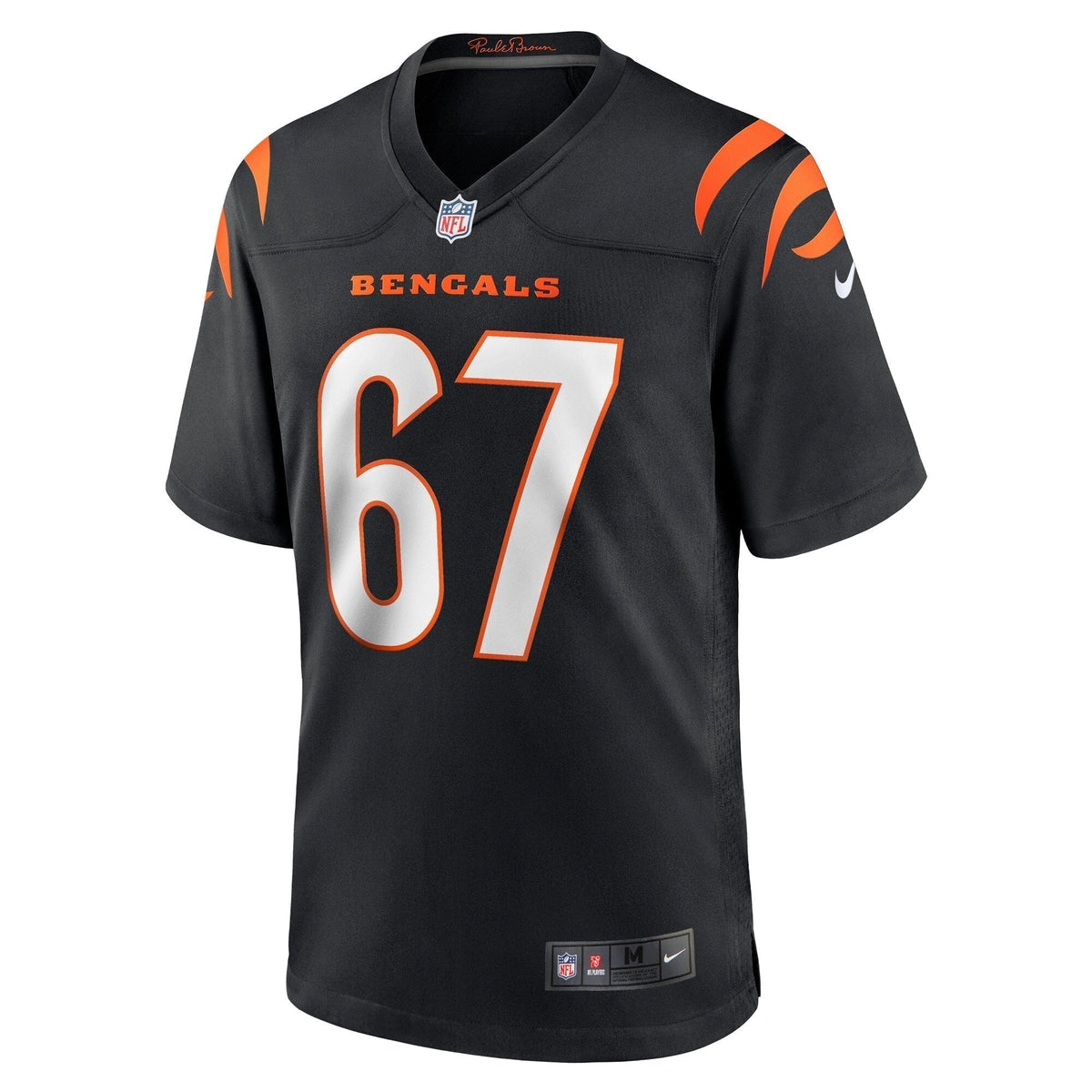 Cordell Volson Cincinnati Bengals  Game   Jersey - Black
