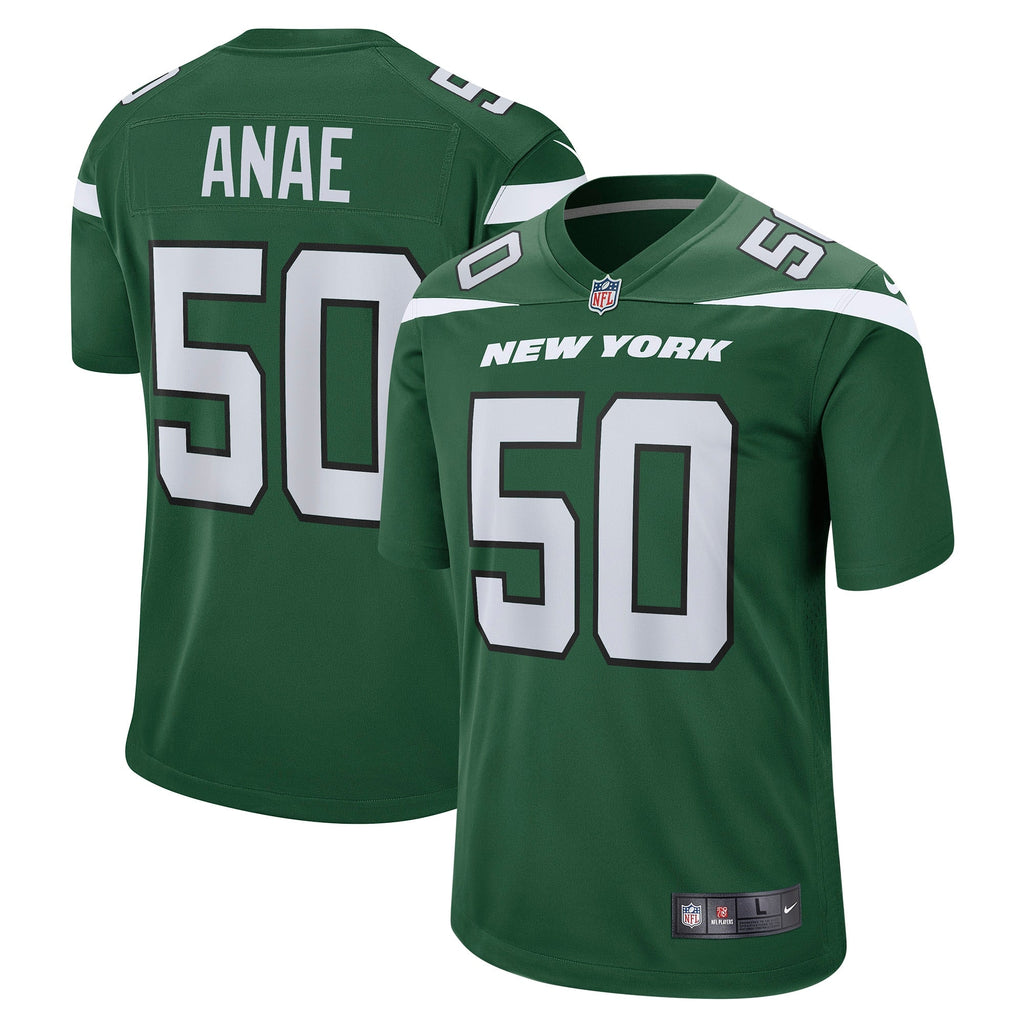Bradlee Anae New York Jets  Game   Jersey - Gotham Green