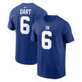 Men's New York Giants Jaxson Dart  Royal Name & Number T-Shirt