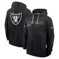 Men's Las Vegas Raiders  Black 2025 NFL Crucial Catch Sideline Standard Issue Dri-FIT Hoodie