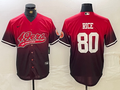 Men's San Francisco 49ers Jerry Rice Scarlet Player Jersey