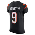 C.Bengals #9 Joe Burrow Black Vapor F.U.S.E. Elite Jersey