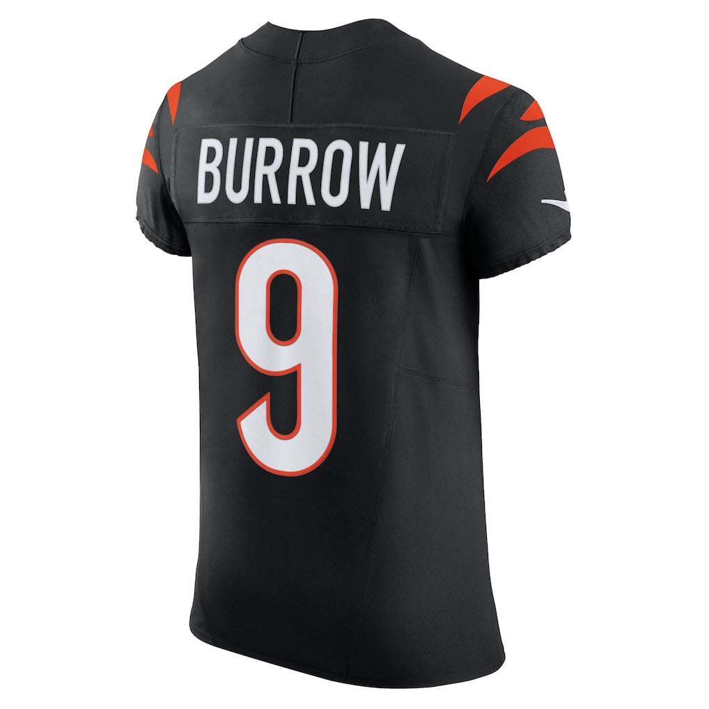 C.Bengals #9 Joe Burrow Black Vapor F.U.S.E. Elite Jersey