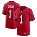 Tampa Bay Buccaneers Number 1 Groom Red Game Jersey