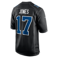 IN.Colts #17 Daniel Jones Carbon Black Fashion Game Jersey