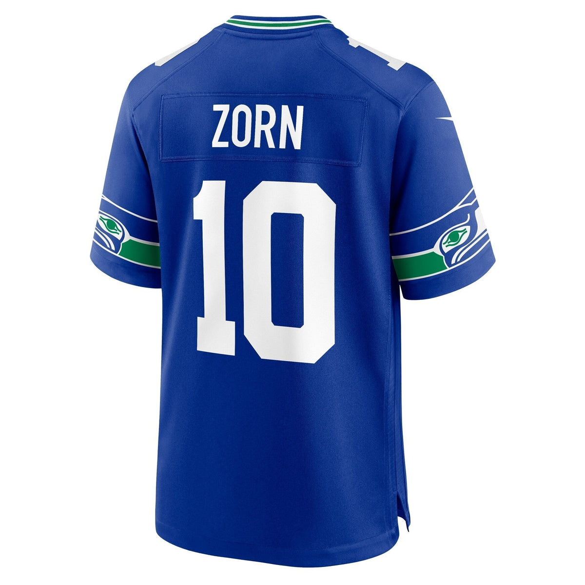 Jim Zorn Seattle Seahawks  Throwback Retired   Game Jersey - Royal
