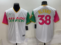 Men's San Diego Padres Jorge Alfaro #38 White Player Stitched Jersey1