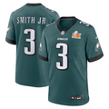 Men's Philadelphia Eagles Nolan Smith  Midnight Green Super Bowl LIX Game  Jersey