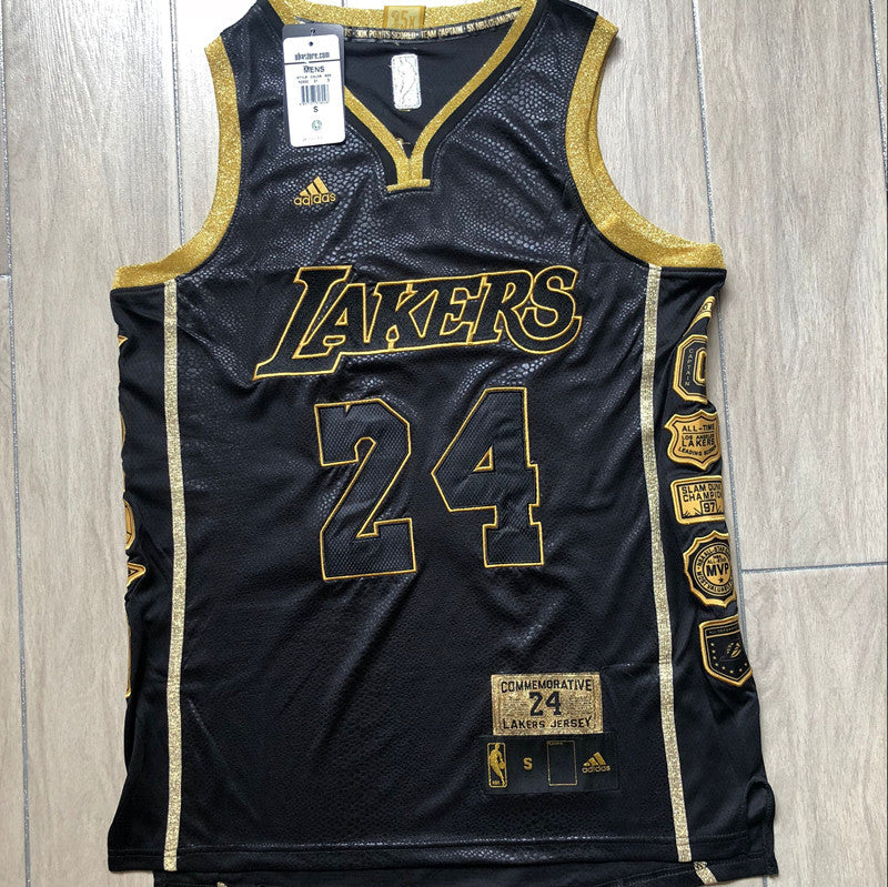 24#Kobe Bryant Retirement Commemorative Fully Embroidered Jersey