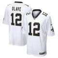 Chris Olave New Orleans Saints  Game   Jersey - White