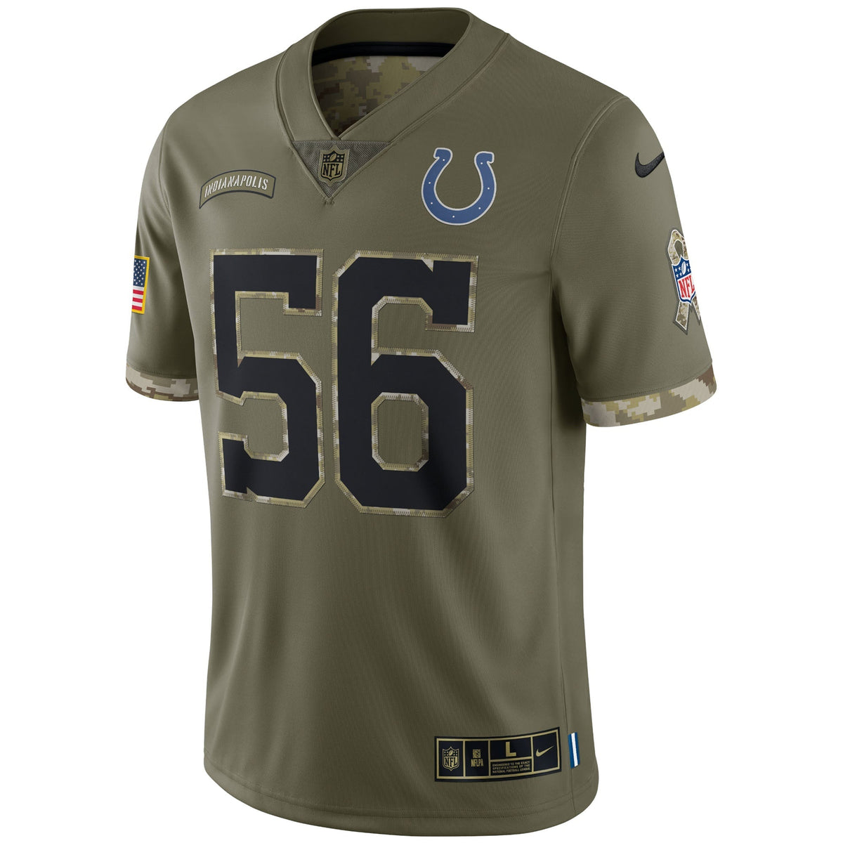 Quenton Nelson Indianapolis Colts  Salute To Service Limited Jersey - Olive