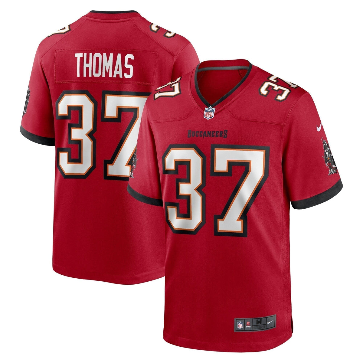 Tavierre Thomas Tampa Bay Buccaneers   Game Jersey -  Red