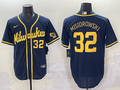 Men's Milwaukee Brewers Jacob Misiorowski Navy Alternate 2 Replica Jersey