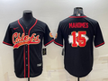 Men's Kansas City Chiefs Patrick Mahomes Black Player Game Jersey Joint Edition