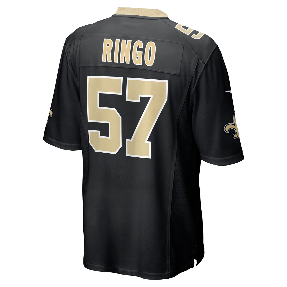 Christian Ringo New Orleans Saints  Game   Jersey - Black