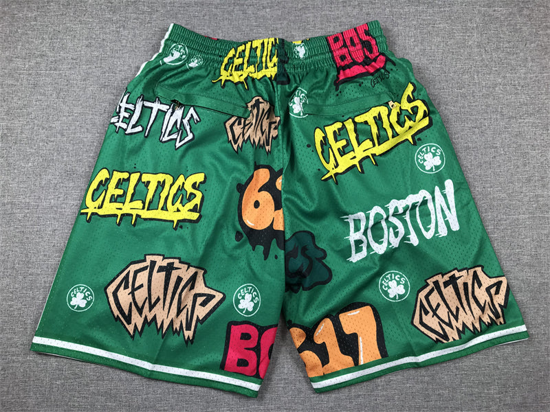 Pocket pants Celtics Graffiti Green