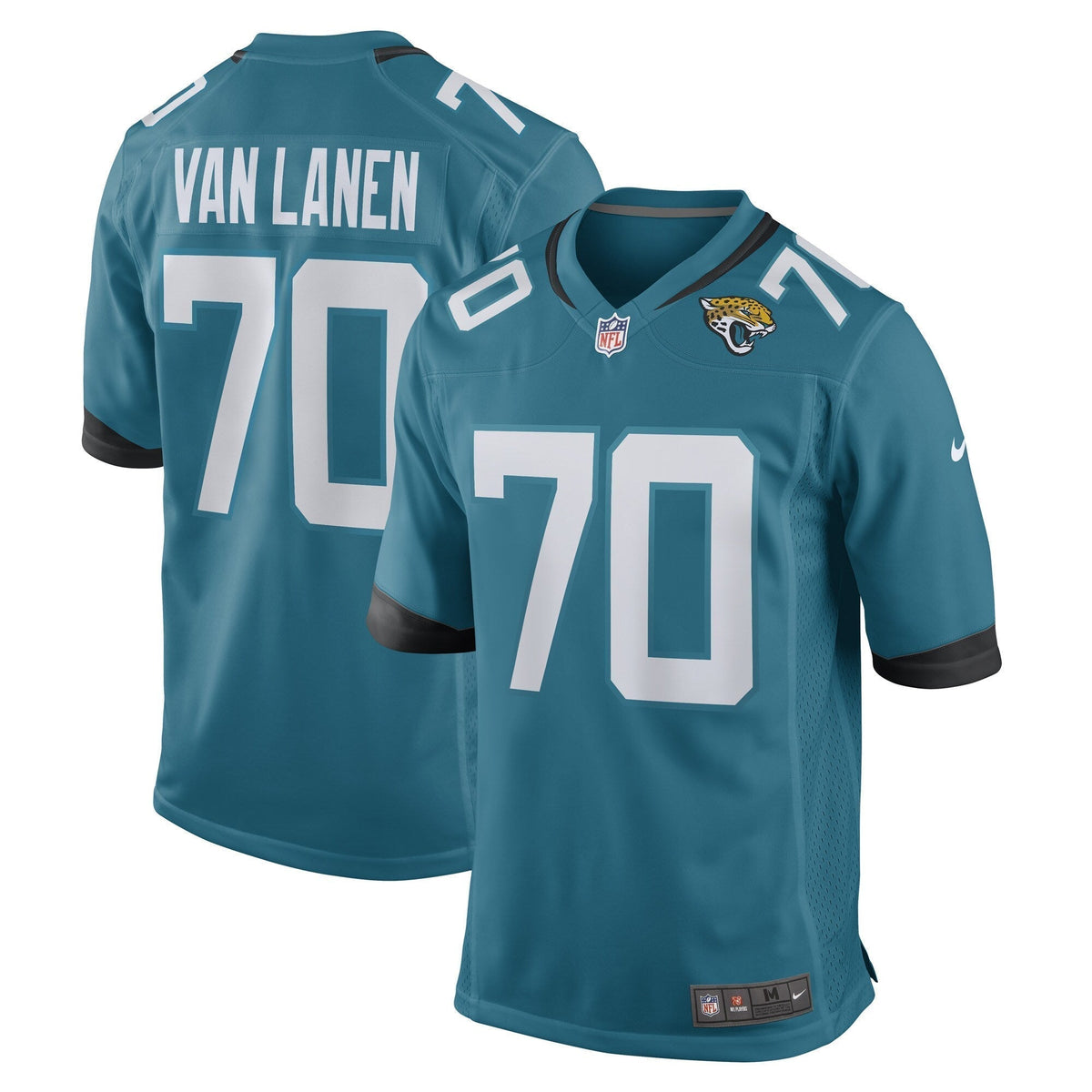 Cole Van Lanen Jacksonville Jaguars  Game   Jersey - Teal